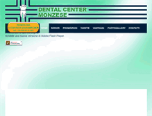 Tablet Screenshot of dentalcentermonzese.com